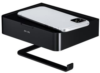 Держатель для туалетной бумаги с коробкой Am.Pm Inspire 2.0 чёрный матовый A50A341522